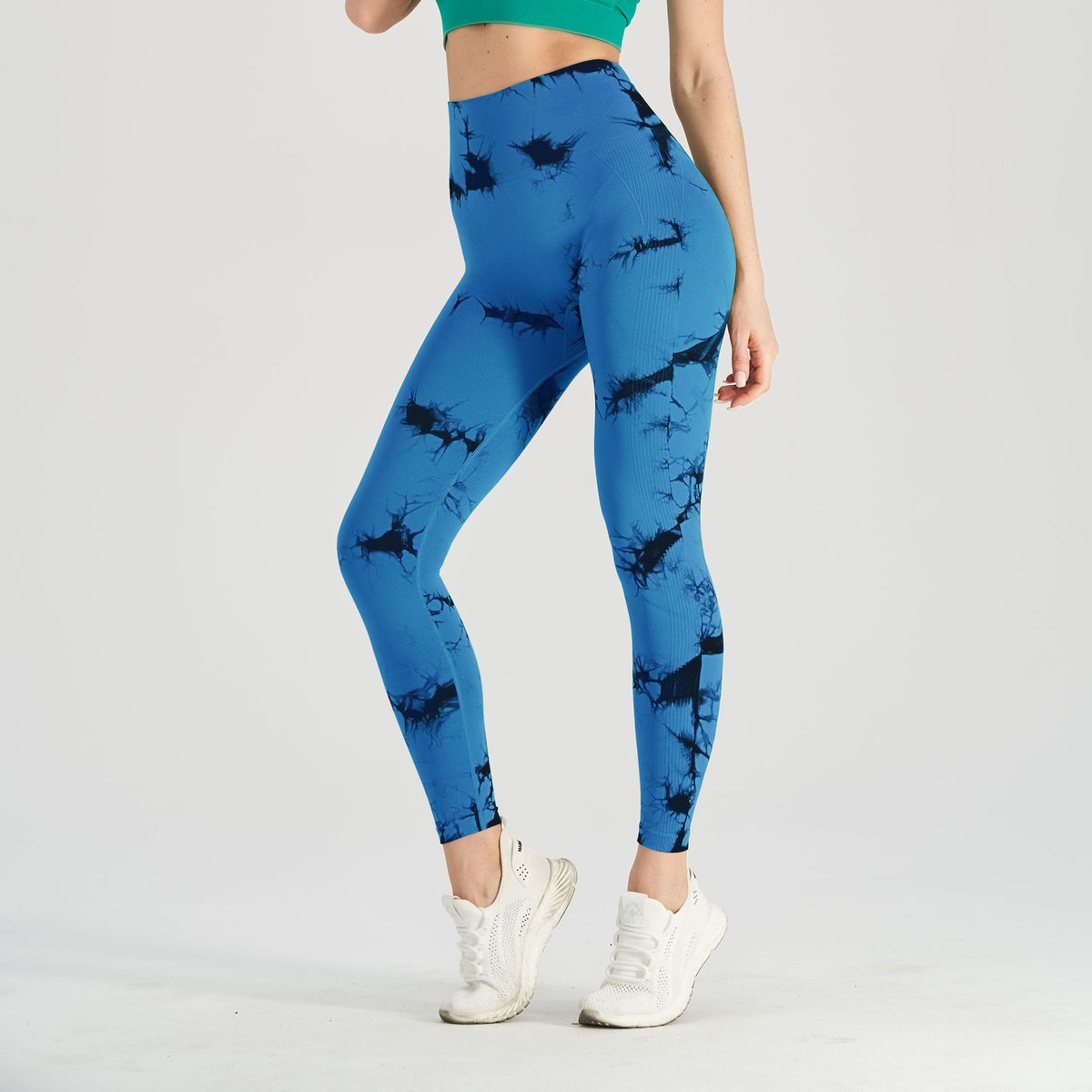 Womens Seamless Knitted Tie-Dye Yoga Pants by Ricaloux