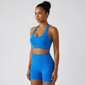Halter-style Sports Bra And Shorts Set For Women – Premium 0 | RICALOUX