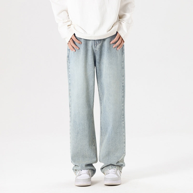 Mens Trendy Straight-leg Loose-fit Fashion Workwear by Ricaloux