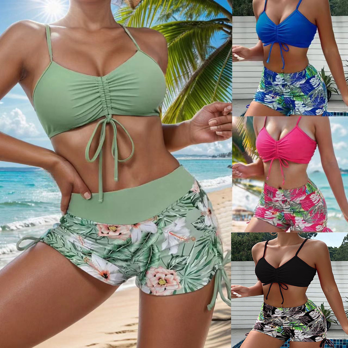 Plus-size Two-piece Split Bikini Set – Premium 0 | RICALOUX