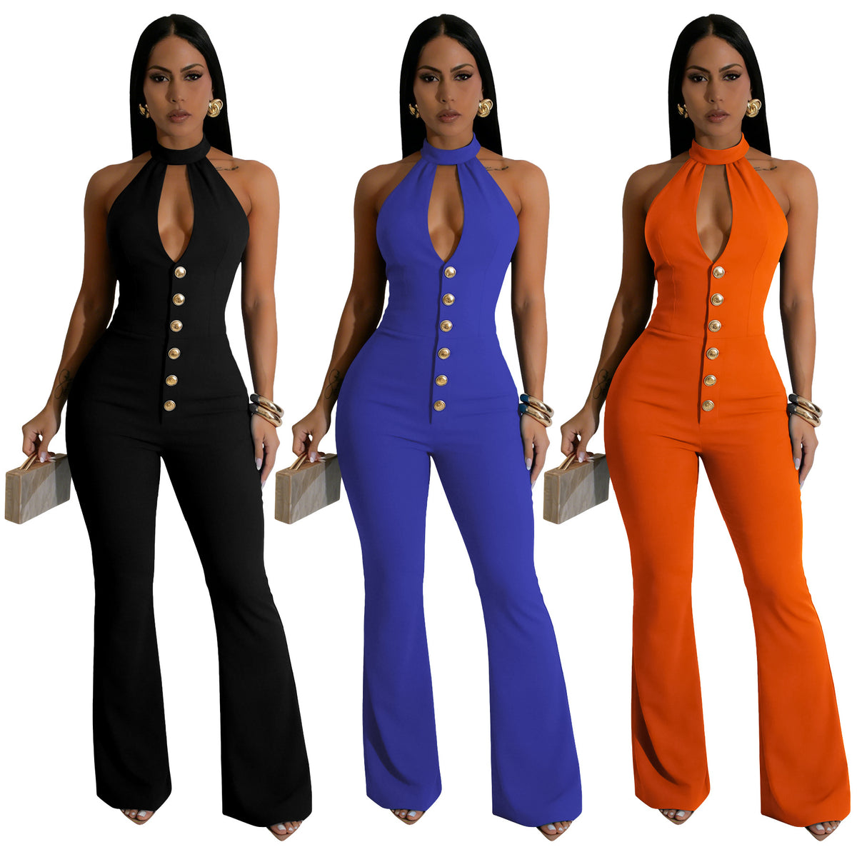 Fashionable And Sexy Off-shoulder Backless Figure-hugging Jumpsuit – Premium 0 | RICALOUX