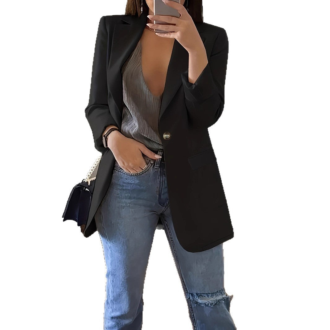 New Stylish Casual Slim-fit Lapel Blazer For Women – Premium 0 | RICALOUX