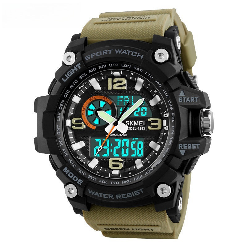 Sports Waterproof Electronic Watch Multifunctional Men by Ricaloux