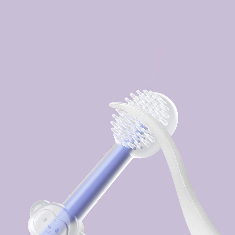 Pet Toothbrush Purple Cat Silica Gel Brush Clear Up Bad Breath Tartar Teeth Care Dog Cat Cleaning Mouth Dogs Supplies by Ricaloux