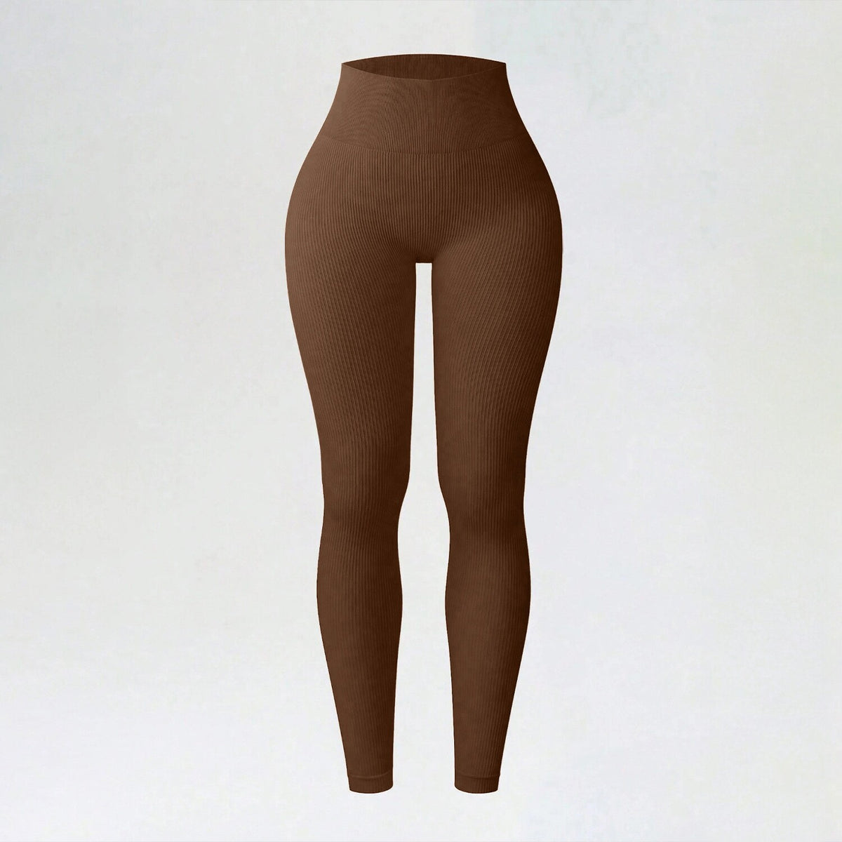 Ribbed Seamless Yoga Pants For Autumn And Winter, High-waisted Tight Sports Leggings, Yoga Apparel Leggings by Ricaloux