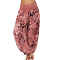 European And American Printed Loose Casual Wide-leg Harem Pants by Ricaloux