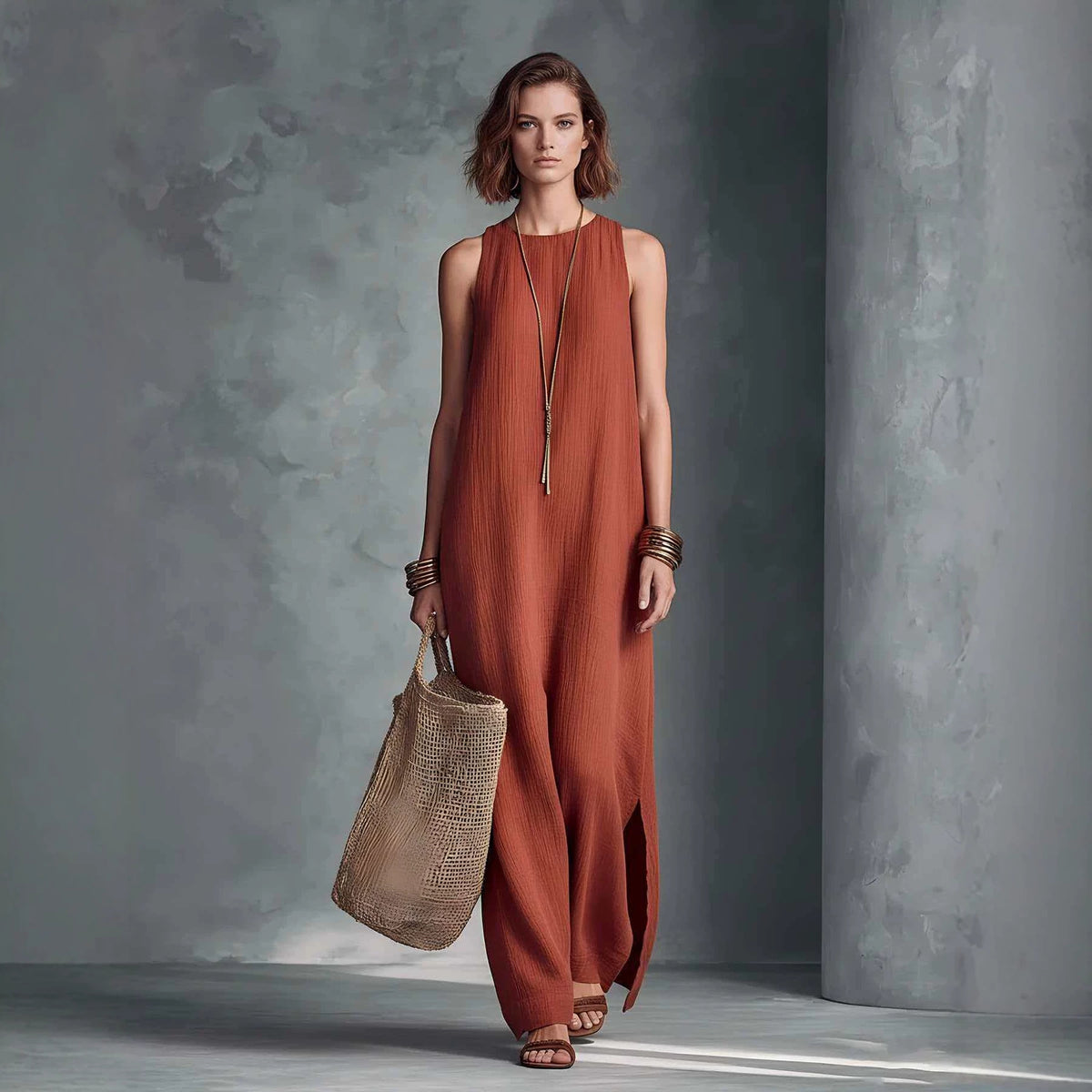 Womens Sleeveless Resort-style Dress by Ricaloux