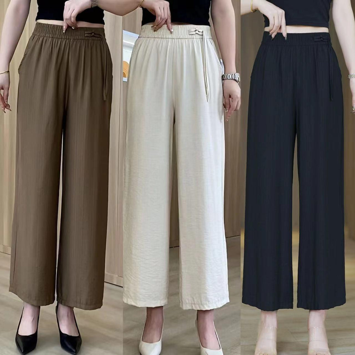Summer New Chinese-style Capri Pants For Women by Ricaloux