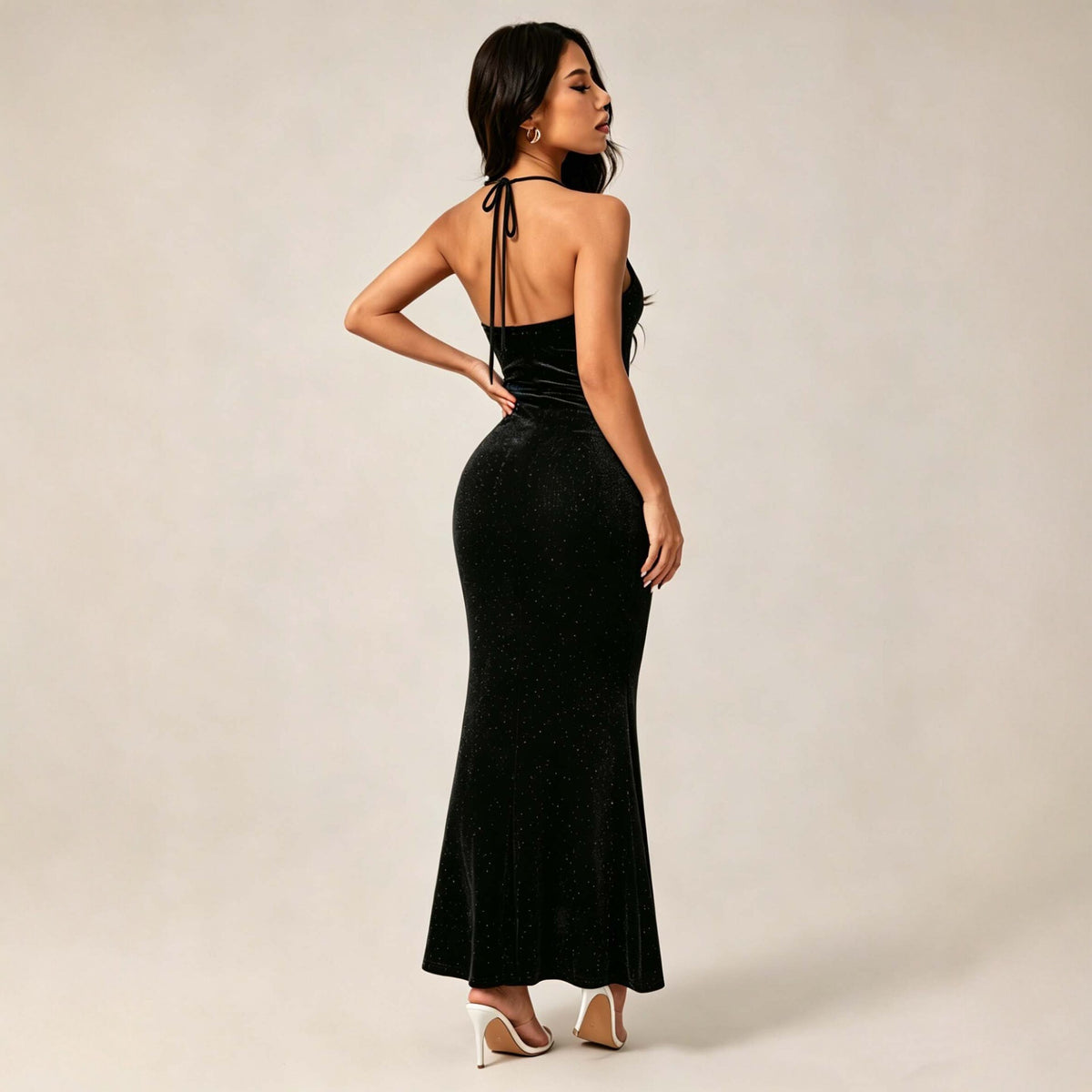 New Womens Halter-neck Sheath Dress – Premium 0 | RICALOUX