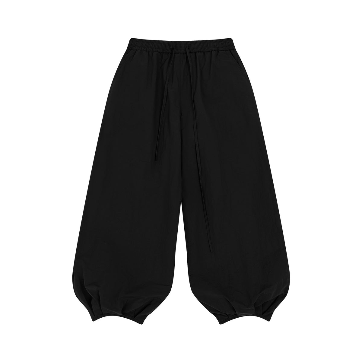 Wrinkled Textured And Pleated Slacks by Ricaloux