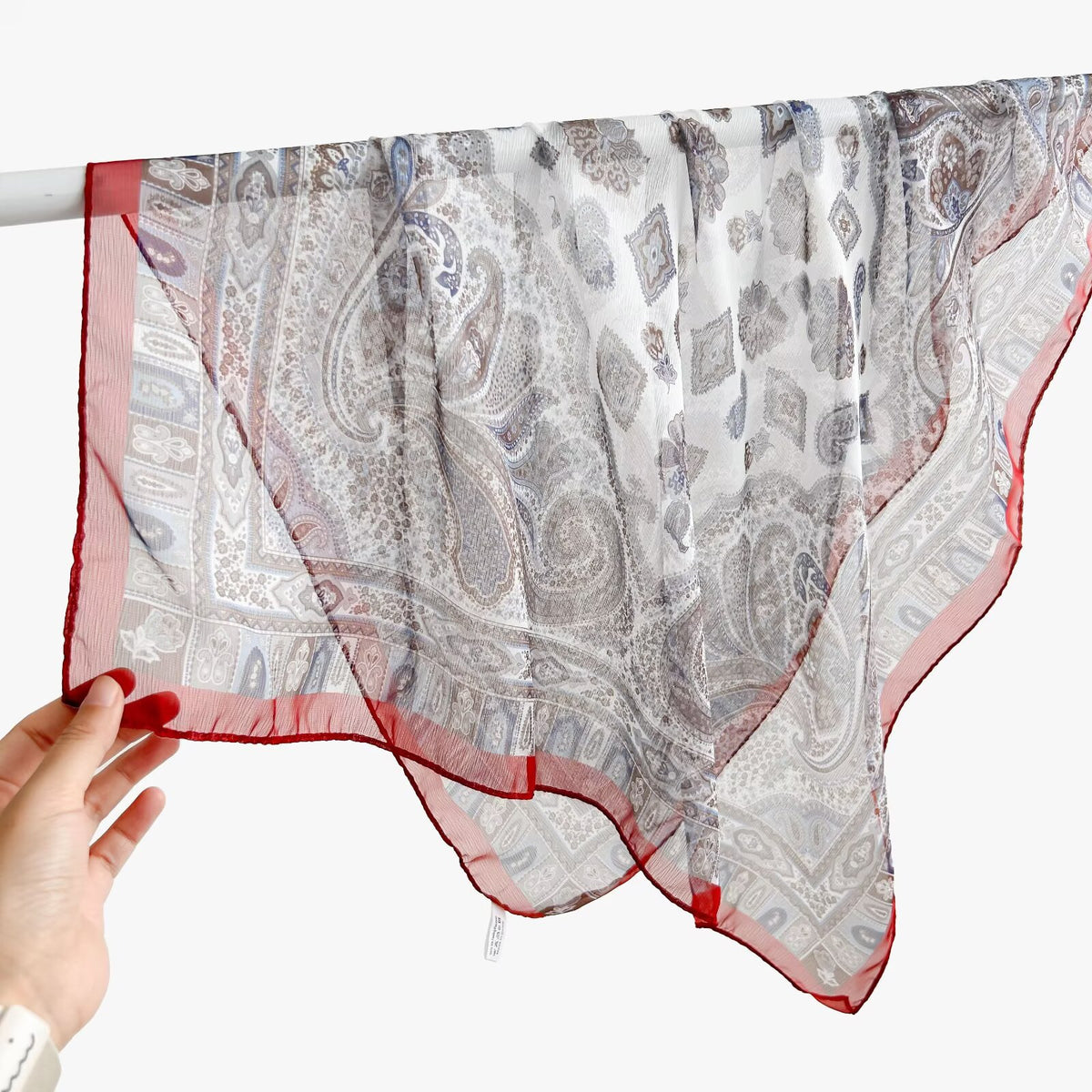 New Breathable Versatile Silk Chiffon Scarf For Women, Also Usable As A Shawl by Ricaloux