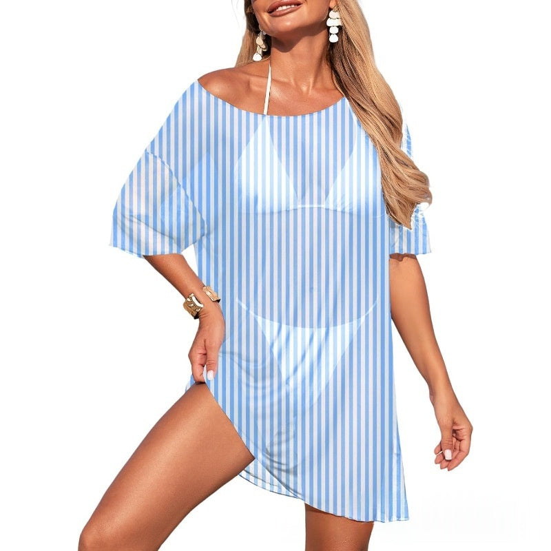 Womens Swimsuit Sheer Mesh Sun-Protective All-Match Cover-Up by Ricaloux