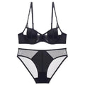 Thin Half-cup Push-up Front-closure Bra Set For Summer by Ricaloux