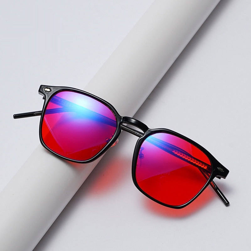 Orange Colored Glasses Anti Blue Light Eye Protection AR Anti Reflective Film by Ricaloux