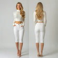 Womens Slimming Figure-flattering Capri Jeans by Ricaloux