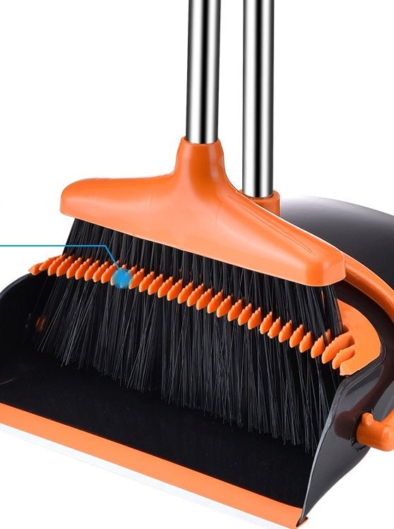 Stable Space-saving Broom And Dustpan For Office Classroom Home Kitchen Household Cleaning Tool - RICALOUX