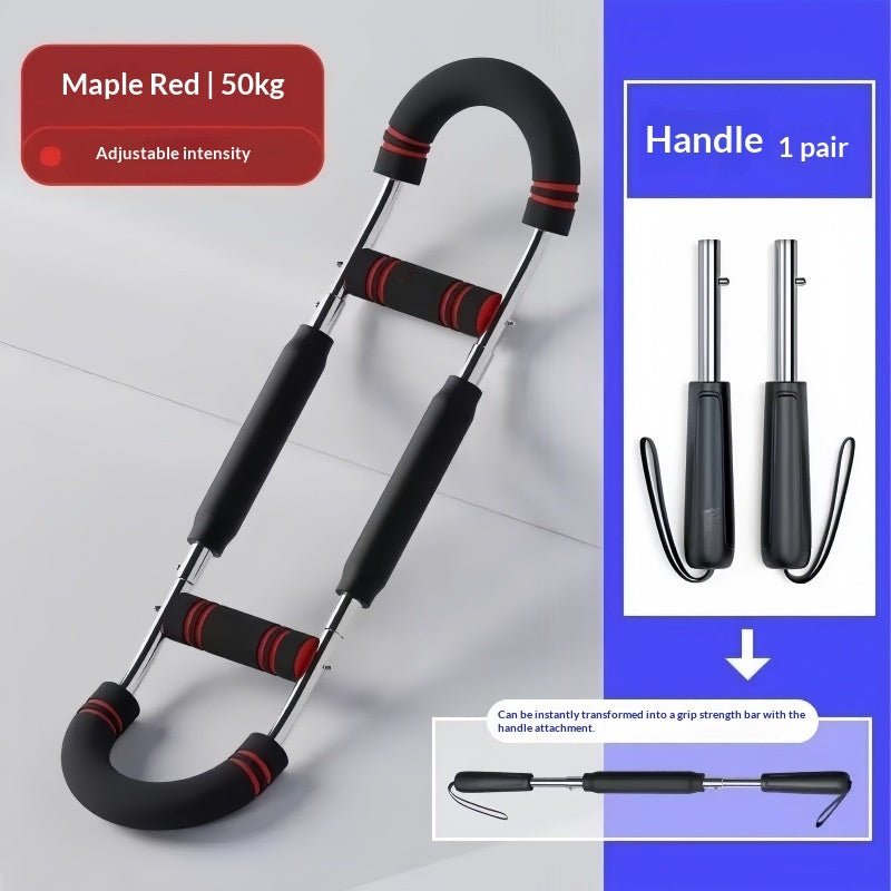 Multi-functional U-shaped Arm Strengthener Chest Trainer Adjustable Forearm Strength Exerciser Home Gym Equipment Bodybuilding - RICALOUX