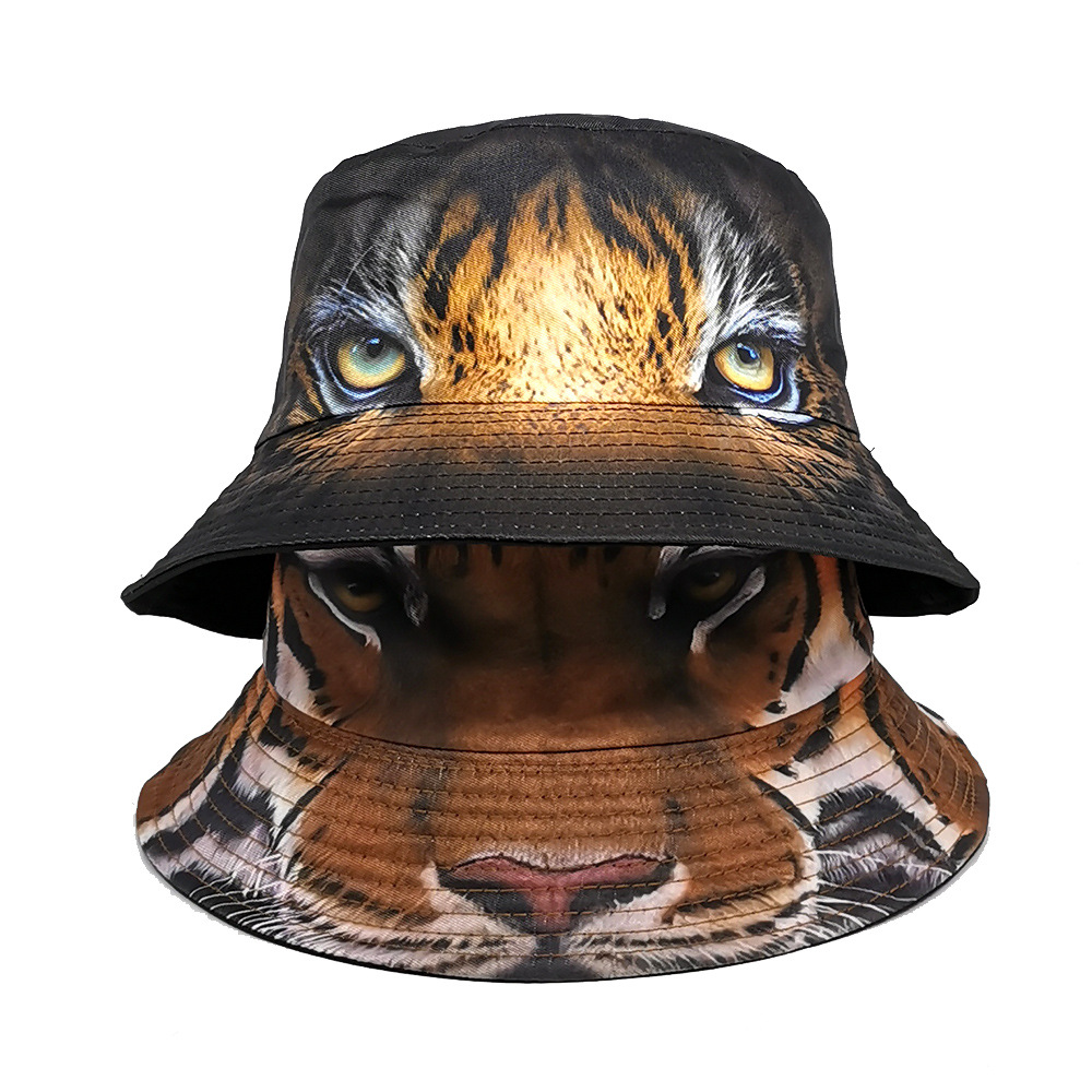 Men's And Women's Identical Fun-printed Double-sided Design, Highly Expressive And Fashionable, Street Style Fishing Hat, Suitable For Taking Photos, Outdoor Vacations And Daily Outfits. by Ricaloux