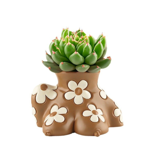 Creative Resin Body Art Flowerpot Home Home Decor - RICALOUX