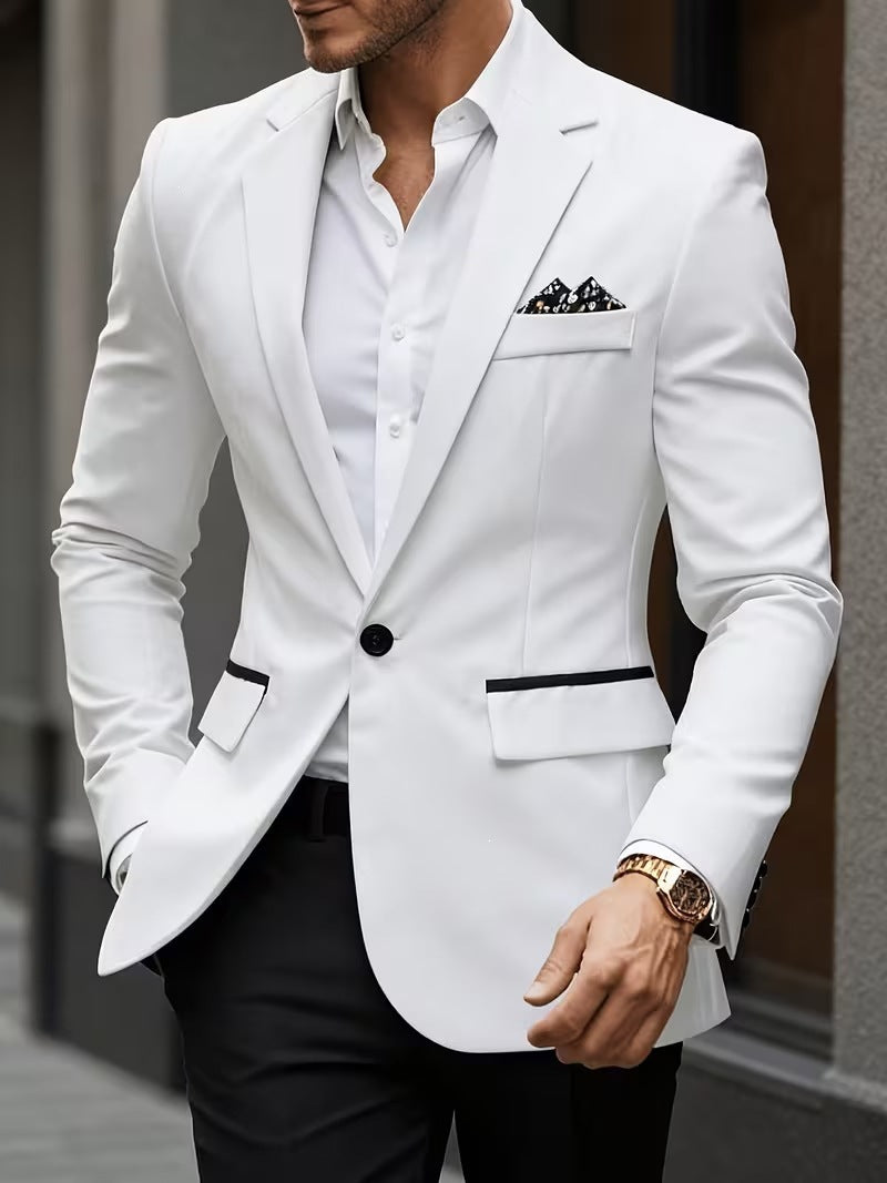 European-size Youth Business-Casual Color-Block Suit – Premium 0 | RICALOUX