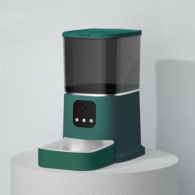 Pet Automatic Feeder Large Capacity Smart Voice Recorder APP Control Timer Feeding Cat Dog Food Dispenser With WiFi Pet Bo by Ricaloux