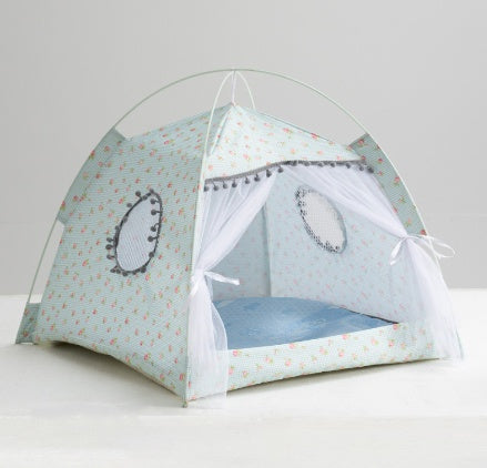 Cat Tent Cat Cat House Enclosed Pet Bed by Ricaloux