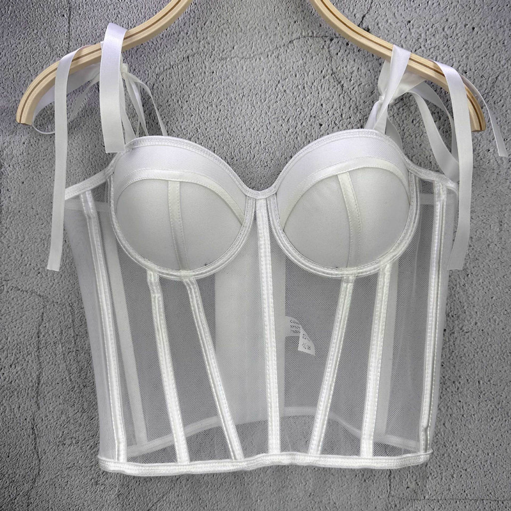 Womens Sexy Strapless Bandeau With Waist-cinching Straps – Premium 0 | RICALOUX