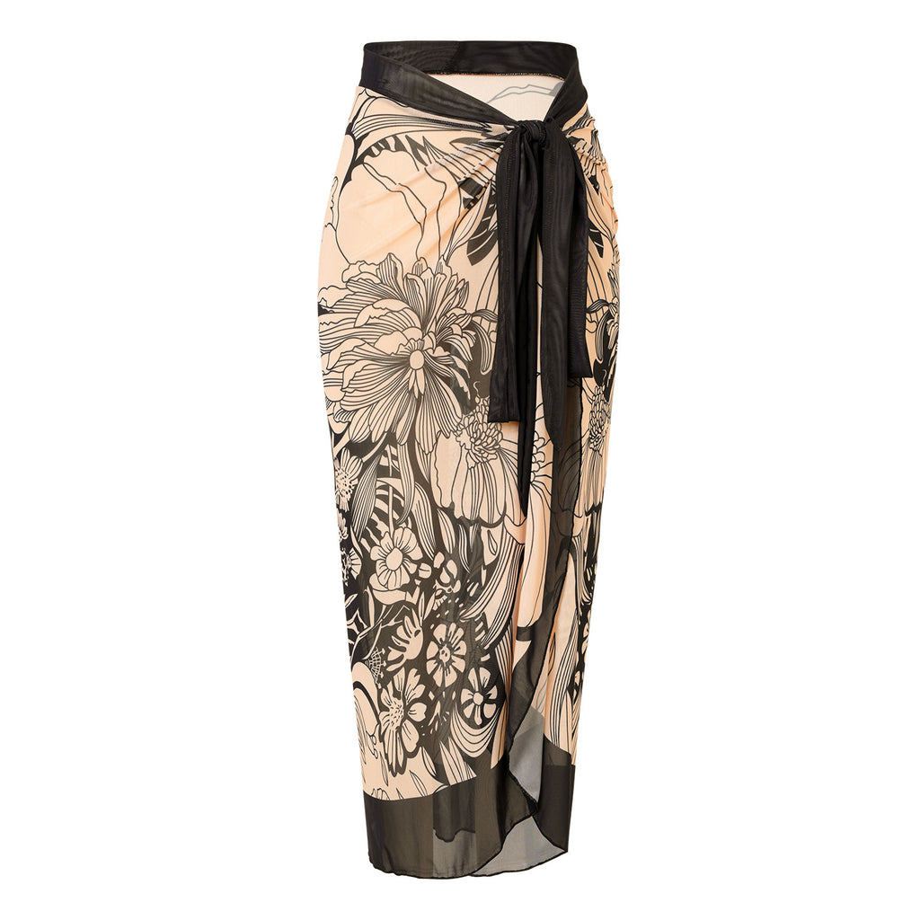 Summer Quick Drying Breathable Floral Skirt by Ricaloux