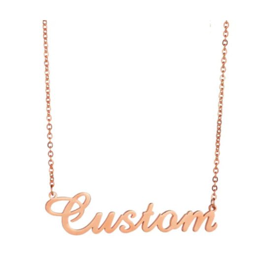Stainless Steel Customized Various Sign Name Necklace Custom Butterfly Heart Nameplate For Women Girls Christmas Gift - RICALOUX