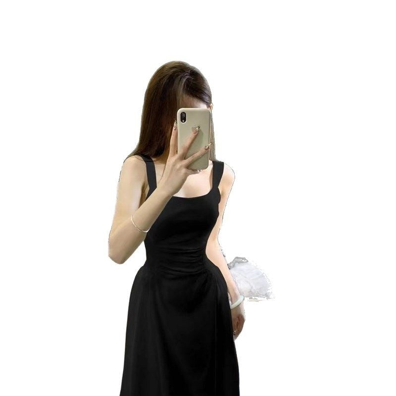 A Chic Waist-cinched Little White Dress For Petite Figures by Ricaloux