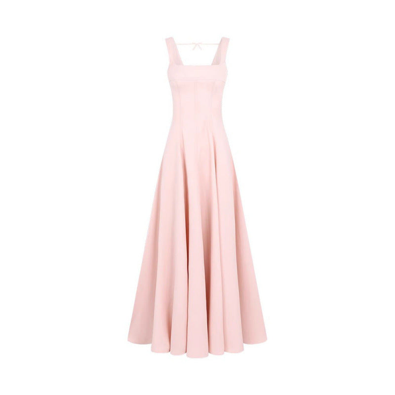 Slimming Elegant Suspender Long Dress – Premium 0 | RICALOUX