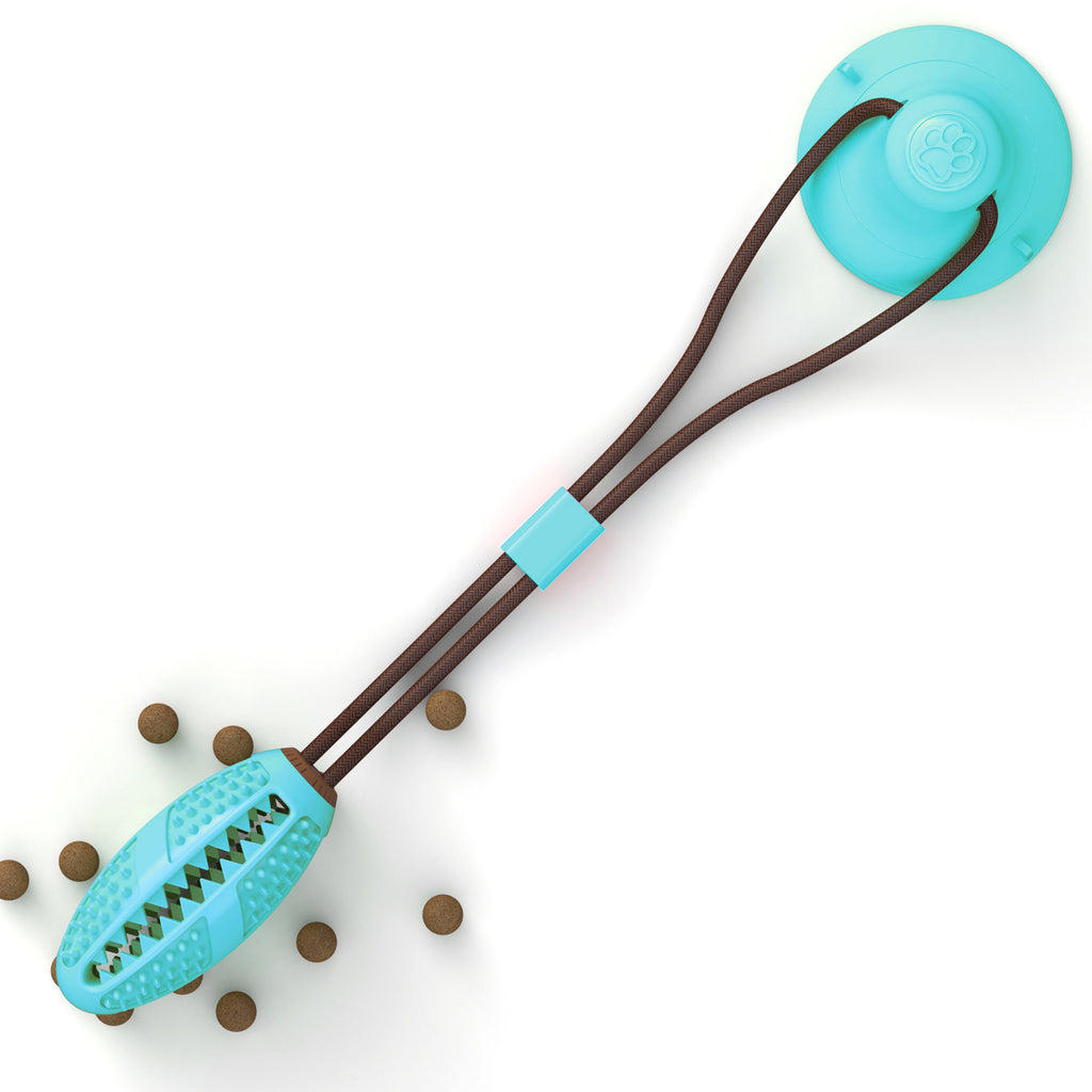 Dog Toys Silicon Suction Cup Tug Interactive Dog Ball Toy For Pet Chew Bite Tooth Cleaning Toothbrush Feeding Pet Supplies by Ricaloux