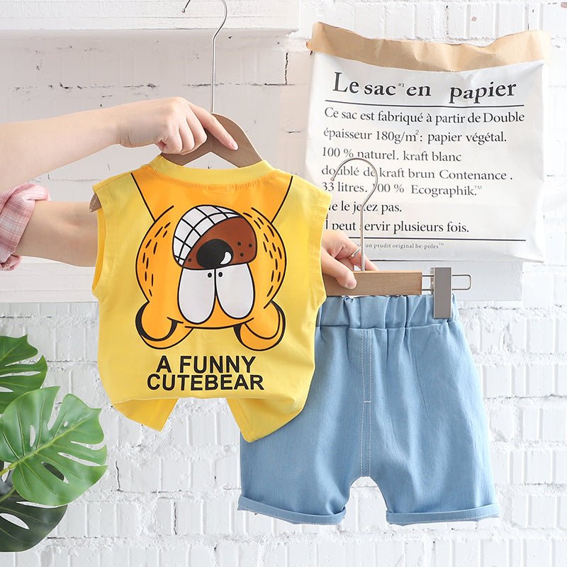 Children's Clothing Boys Vest Suit Summer - RICALOUX