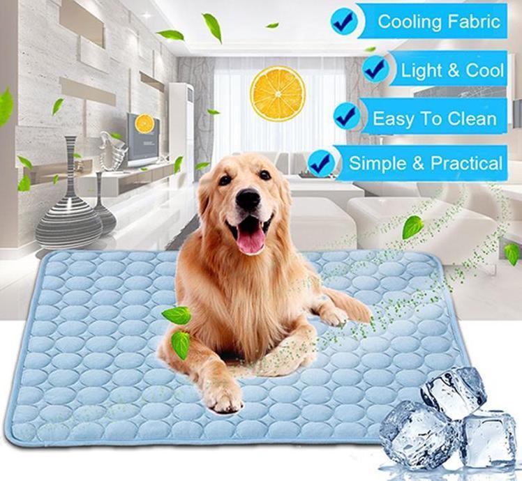 Pet Dog Cat Ice Silk Cold Nest Pad For Cooling In Summer by Ricaloux