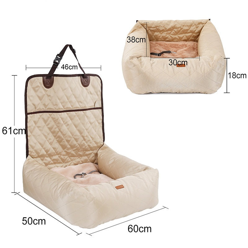 2 In 1 Pet Dog Carrier Folding Car Seat Pad Thickened Multi-purpose Pet Bed Dog Car Mattress Pets Supplies by Ricaloux
