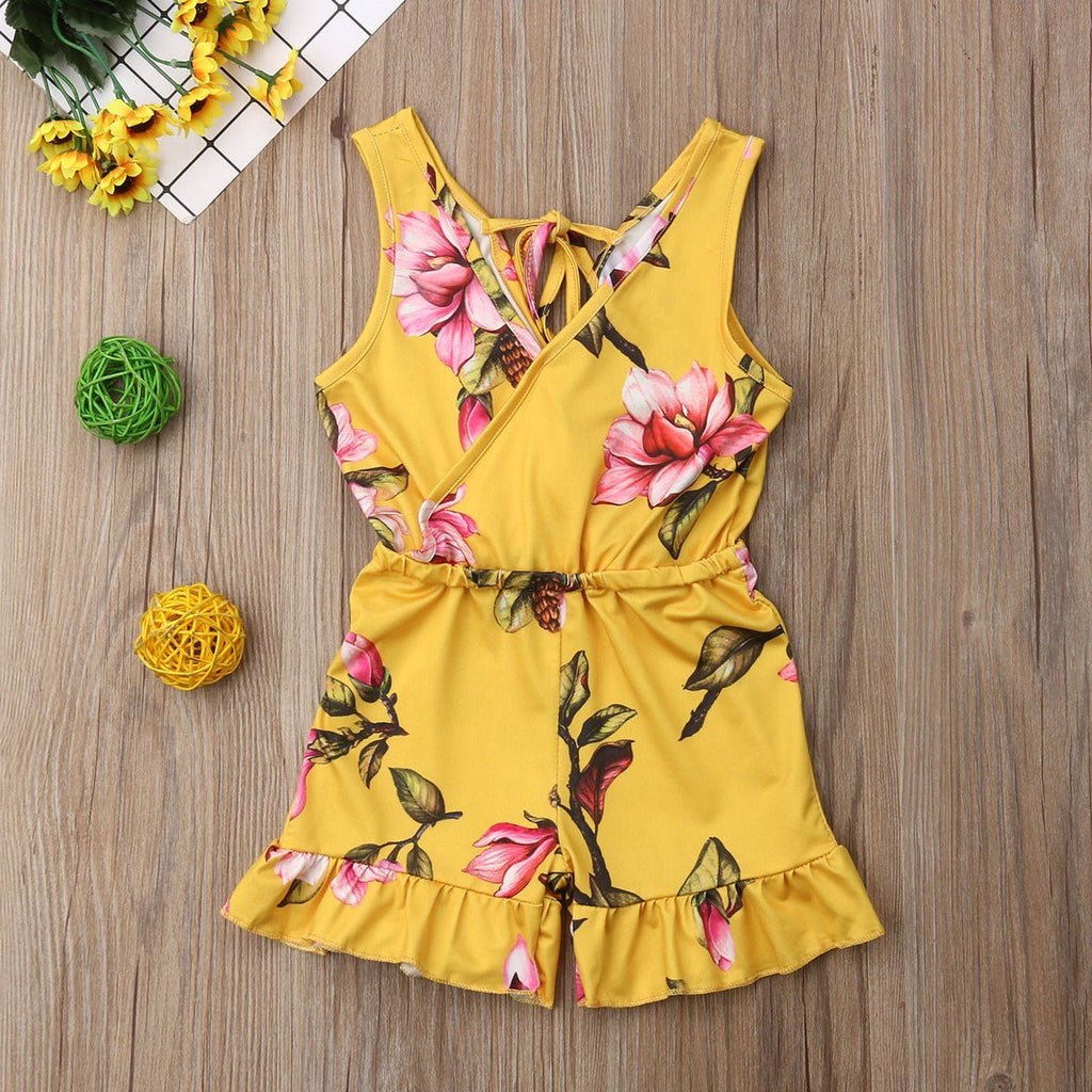 Summer Girls baby girl Floral Outfits Clothes - RICALOUX