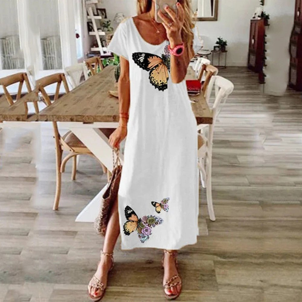 Loose casual long dress - RICALOUX