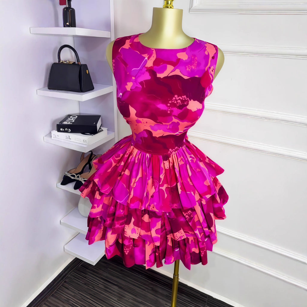 Ruffled Short Three-tiered Cake Skirt – Premium 0 | RICALOUX