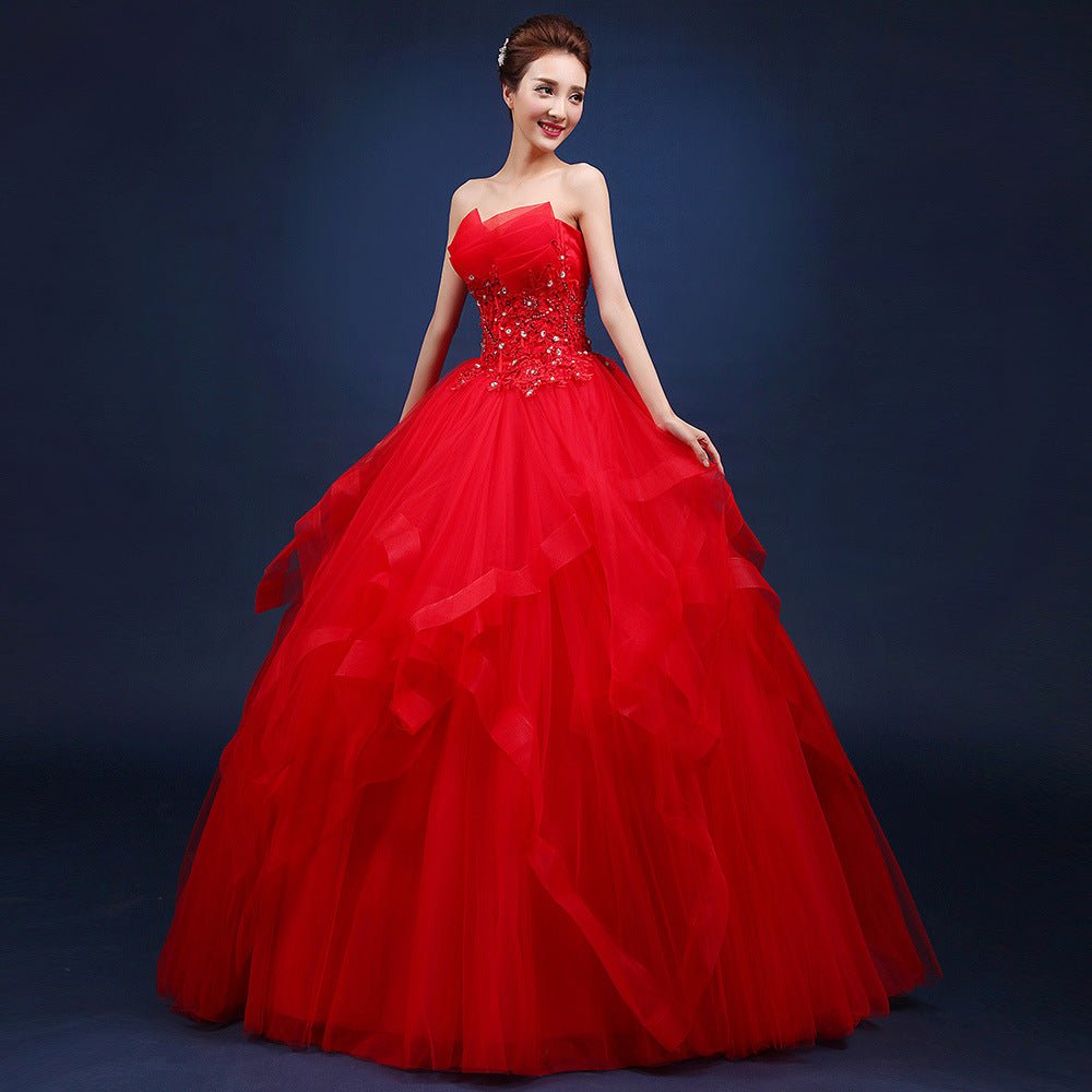 One-shoulder Wedding Dresses Are Neatly Slim - RICALOUX