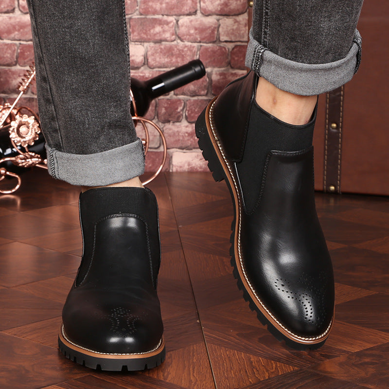 Brock Leather Boots Men Shoes Men Martin Boots by Ricaloux