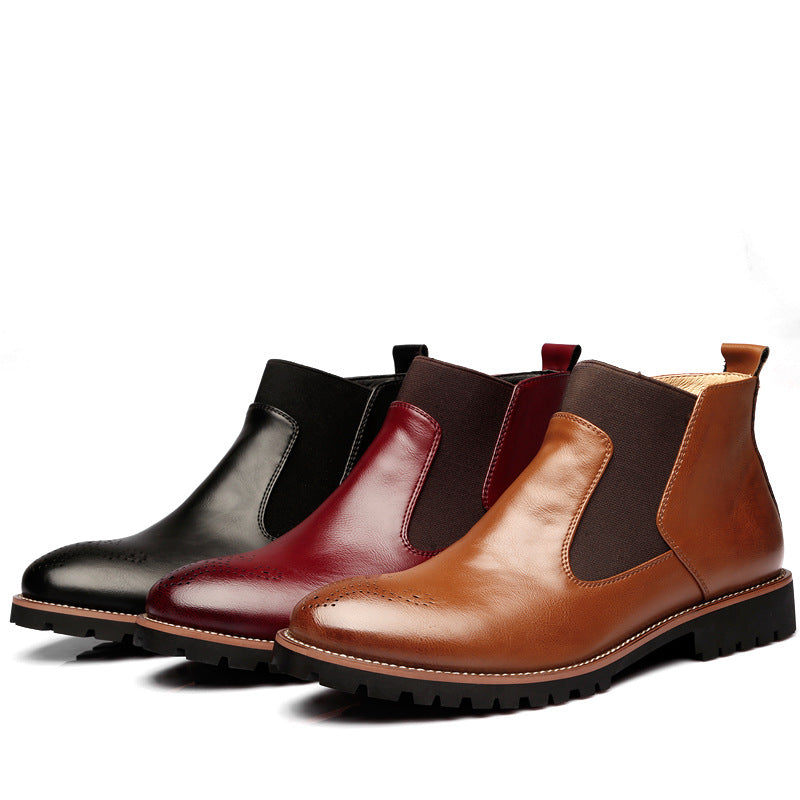 Brock Leather Boots Men Shoes Men Martin Boots by Ricaloux