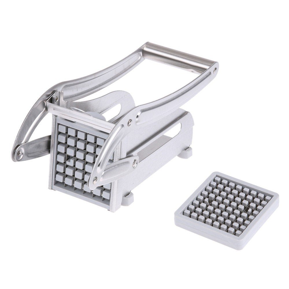 kitchen gadgets 2 Blades Potato Cutter Chopper Stainless French Fries Slicer for kitchen cortador de vegetales Home Kitchen Tool - RICALOUX