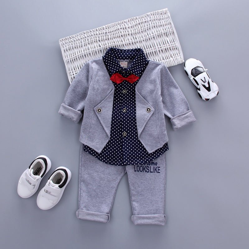 Children's Boys' Clothing Set Fake Two-piece Set - RICALOUX