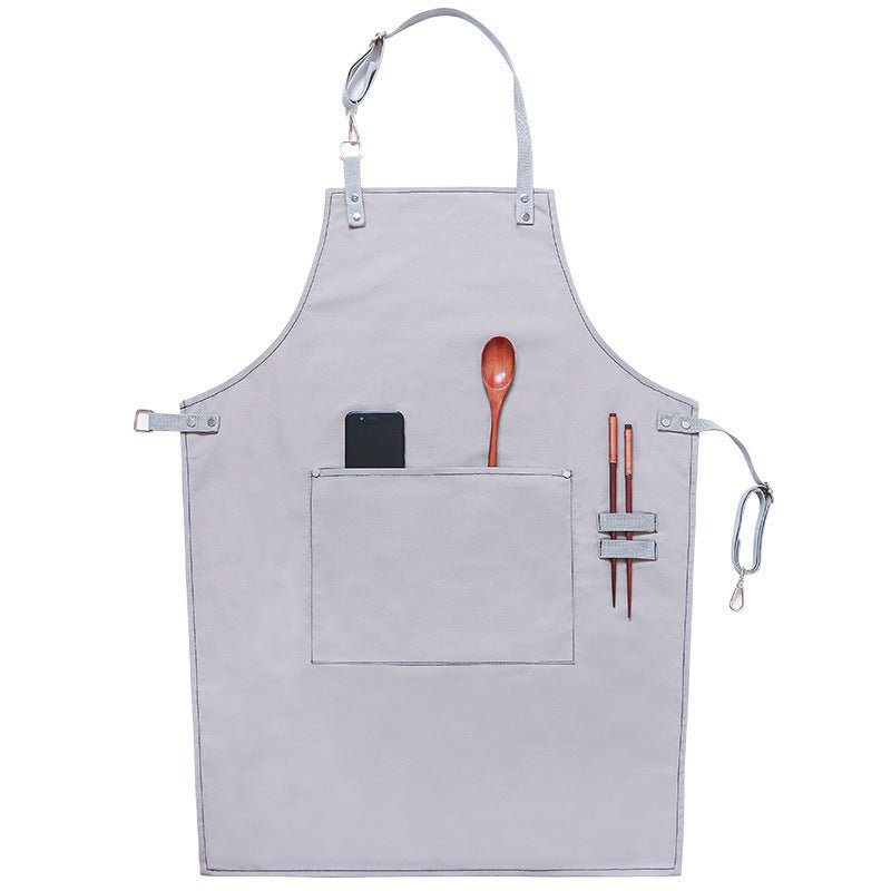 Home Kitchen Cooking Baking Drawing Men's And Women's Canvas Apron - RICALOUX