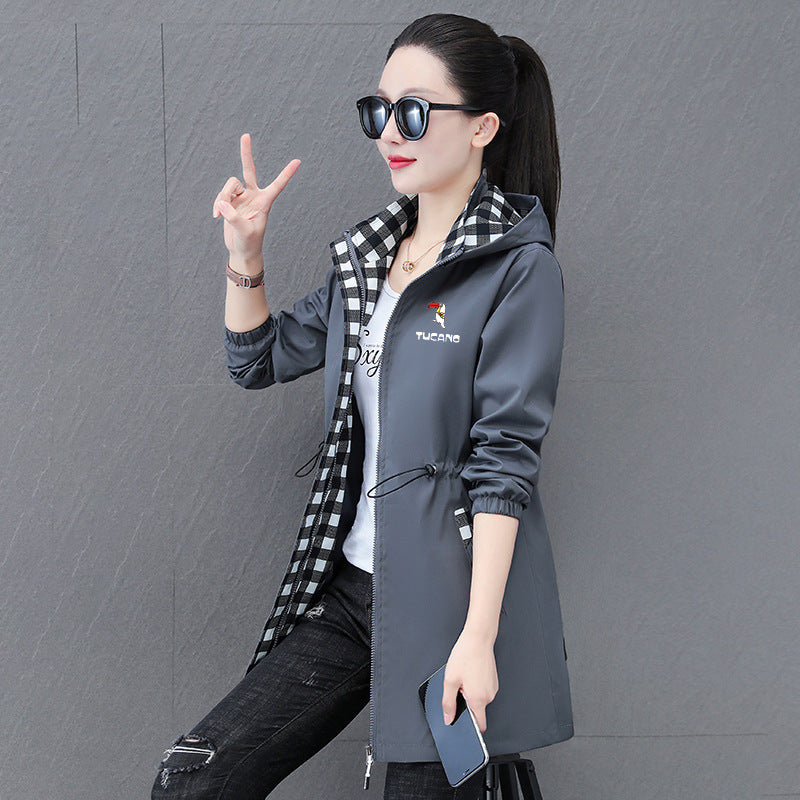Womens Fashionable Loose-fit Oversized Hooded Jacket by Ricaloux