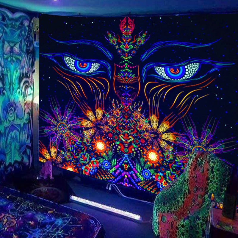 Home Decor Fluorescent Tapestry Background Fabric - RICALOUX