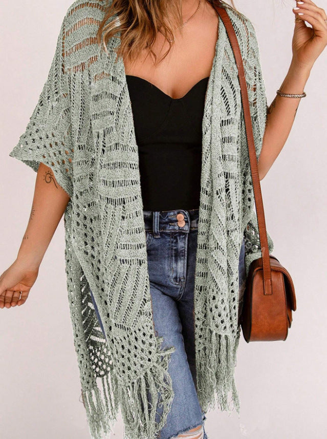 Outdoor Beach Vacation Sun-protection Knitwear by Ricaloux