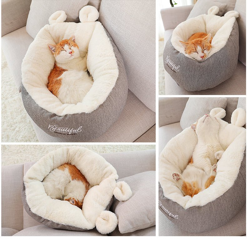 Pet Dog Bed Warming Soft Sleeping Bag Cushion Puppy Kennel - RICALOUX