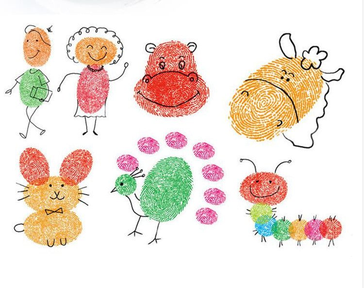 New Hot Selling Kindergarten Finger Print Mud Non-toxic Washable Pigment - RICALOUX