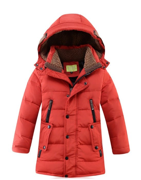 -30 Degree Children's Winter Jackets Duck Down Padded Children Clothing Big Boys Warm Winter Down Coat Thickening Outerwear - RICALOUX